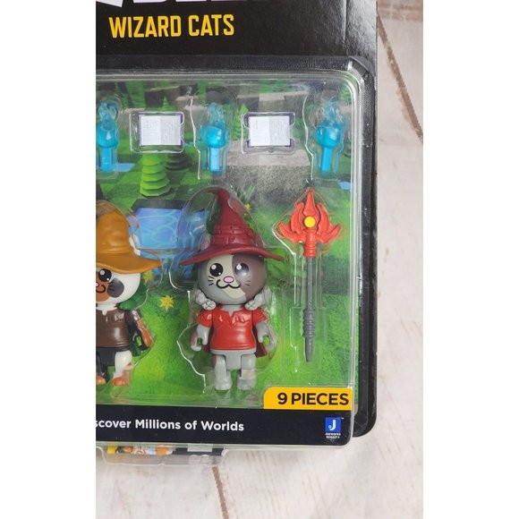 Wizard Cats 9-Piece Interchangeable Figurines Roblox Set with Exclusive Virtual - Picture 3 of 12